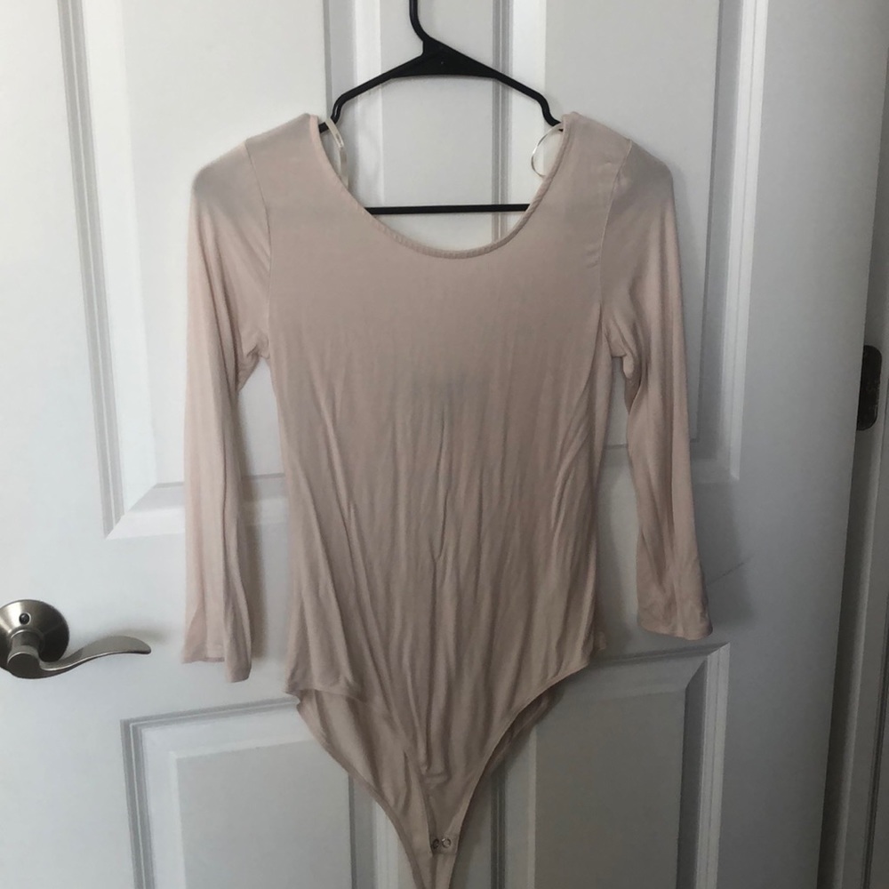 Cream/blush bodysuit